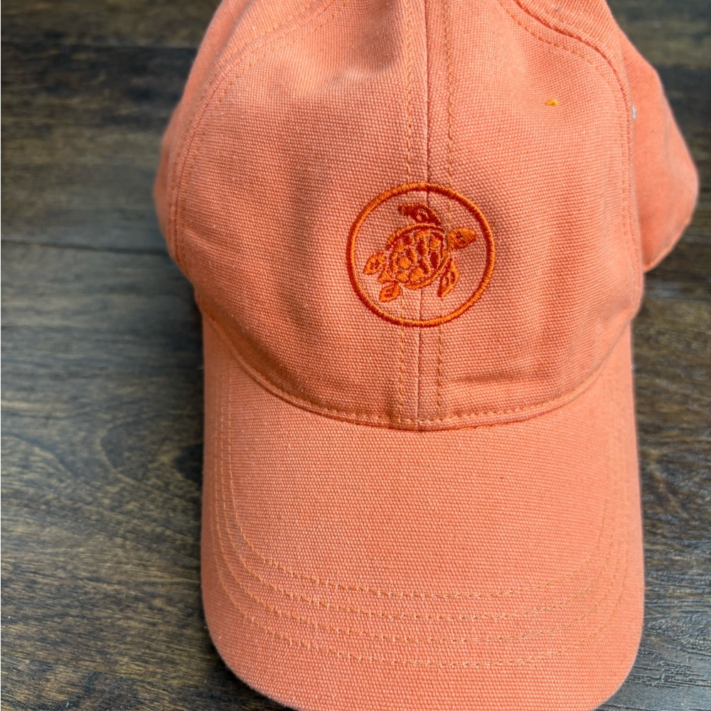 Orange Turtle Embroidered Cap - Picture 2 of 4